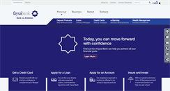 Desktop Screenshot of faysalbank.com